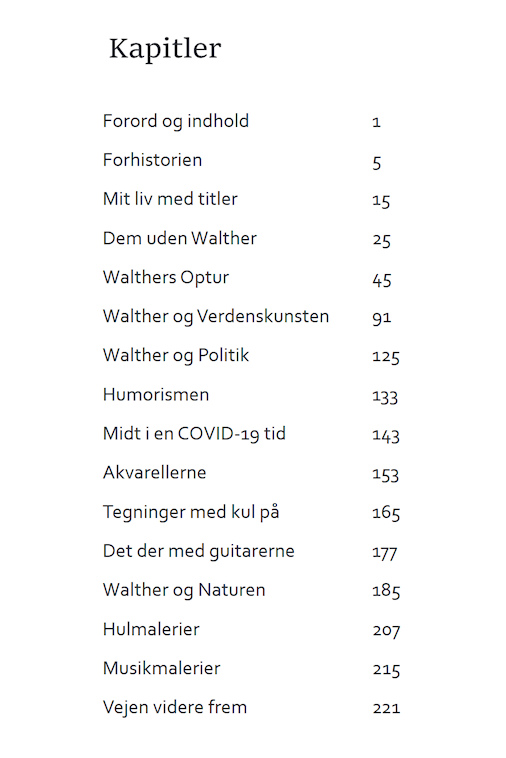 Indholdsfortegnelsen i På begge sider