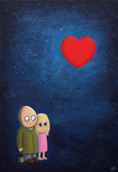 Walther og Kærligheden — kunsttryk af Jacob Gadd